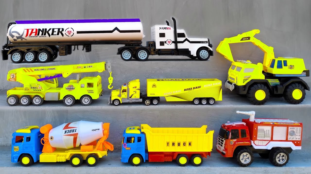 Xe Cẩu Khổng Lồ / Xe Contianer Điều Khiển Từ Xa / Xe Múc Cát / Máy Xúc Đất / Xe Tải / Ô Tô Đồ Chơi