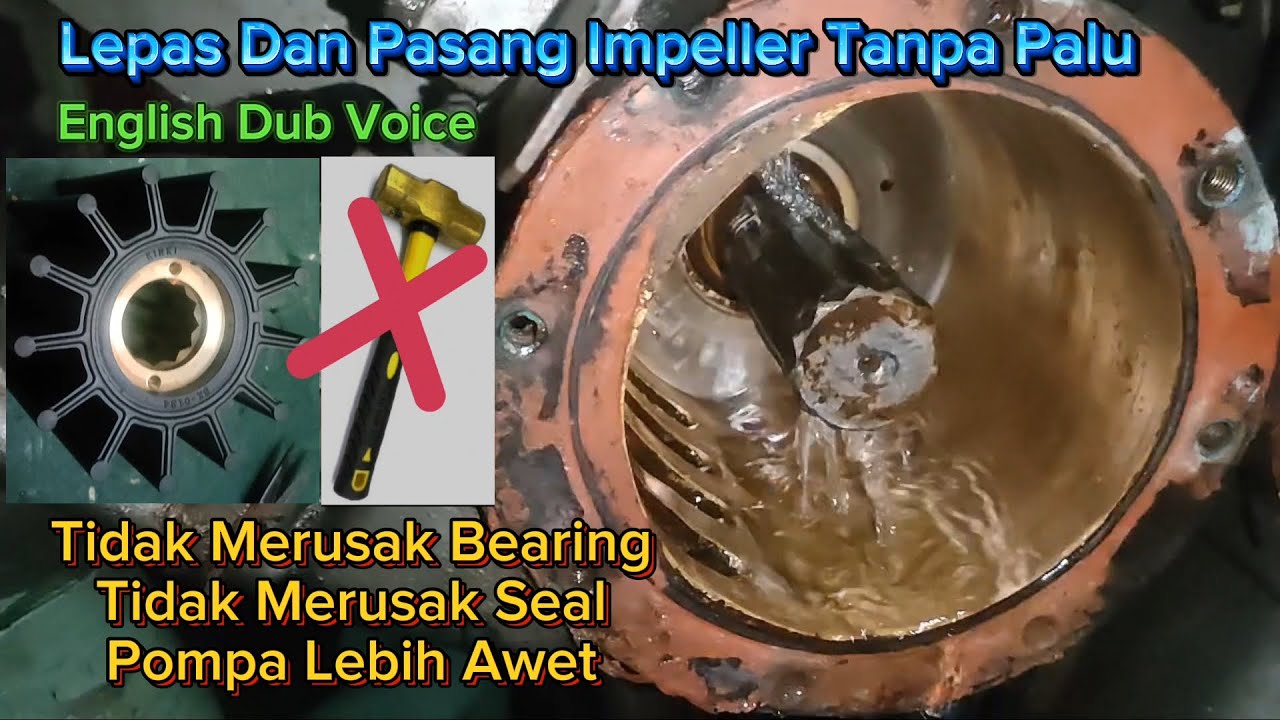 Cara Ganti Impeller Karet Yanmar 6AYM #pompa