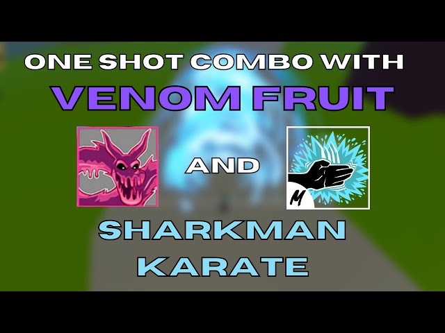 How to one shot combo with Dark + Sharkman karate in blox fruits(roblox) 