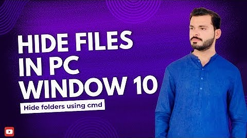 How to hide/unhide files on window 10,11 using cmd  || Folder ko hide kesa krein? [Tutorial] || 2024