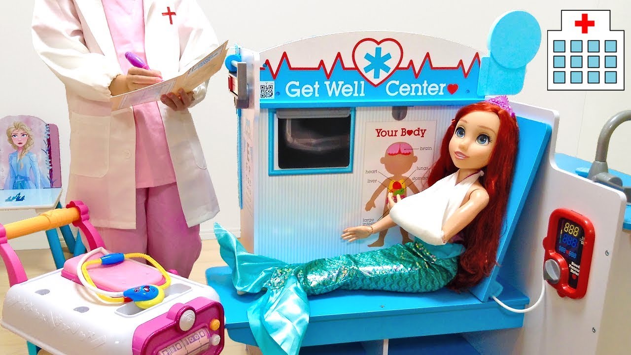 Ariel Broken Bone Doctor Activity Center Toy Youtube