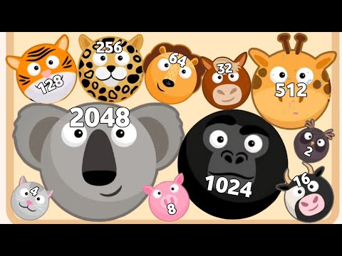 MERGE ANIMAL 3D - ASMR Gameplay (Animal Evolution, Level Up Jelly Balls 2048)