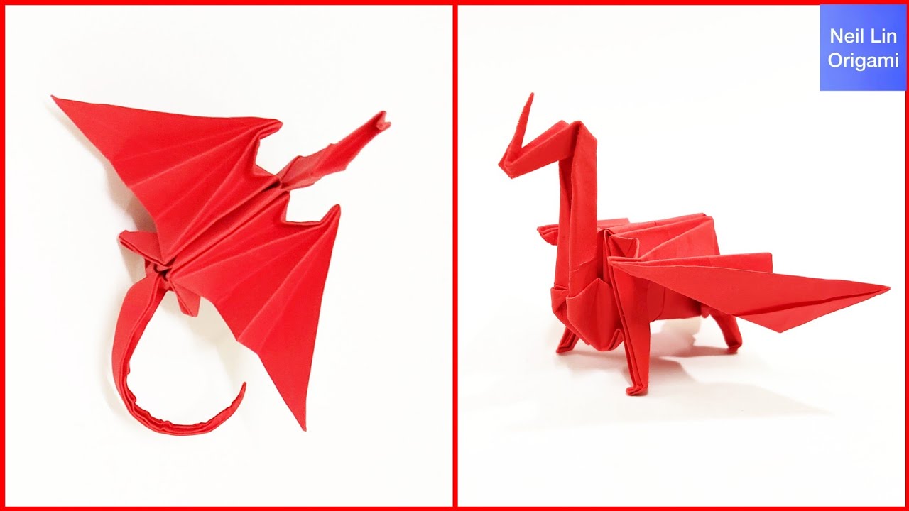 How to make an Origami Dragon ???Neil Lin??? YouTube
