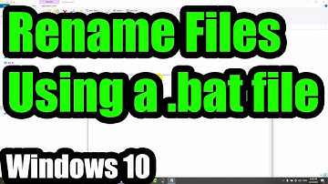 How to Rename multiple MP4 files into MOV using a BAT file