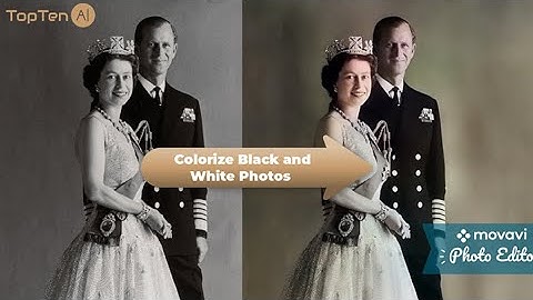 How to Colorize Black and White photos FREE with Movavi (Low to High Resolution) - TopTen AI 2020