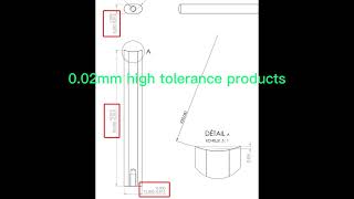 Metal aluminum 6061 Precision part tolerance by CMM test