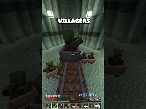 This is why I hate moving villagers in Minecraft #Minecraft #Fail