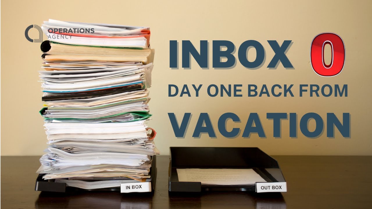 Inbox zero day one back from vacation - YouTube