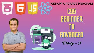🔴 CSS Beginner to Advanced | Day 3 | WebAppUpgrade