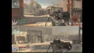 1v1 Split screen MW2 :)
