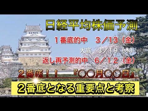 ２番底となる重要点と考察
