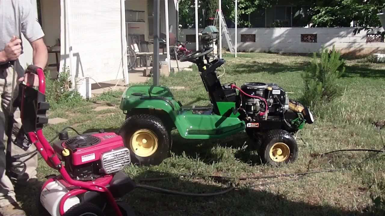 John Deere LX172 clean up. YouTube