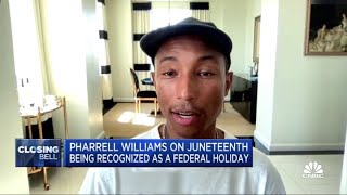 Musician Pharrell Williams on Juneteenth being a federal holiday