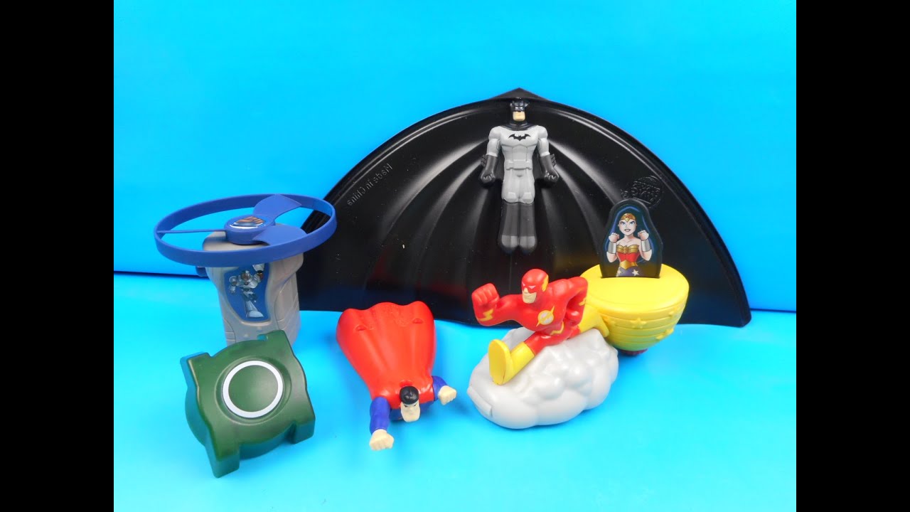 2016 DC SUPER FRIENDS SET OF 6 BURGER KING KIDS MEAL TOYS VIDEO REVIEW by  FASTFOODTOYREVIEWS - YouTube