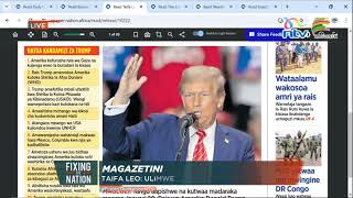 Newspaper Review Taifa Leo Focuses On Trumps Declarations