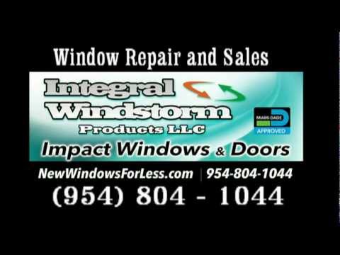 Impact window service for south florida storefront emergency repair