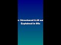 AI News: Structured LLM outputs — Explained in 60s