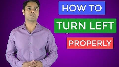 How to turn left at an intersection