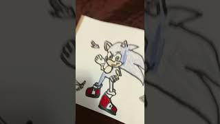 Sonic cool drawing #music #audio #phonkmusic #art