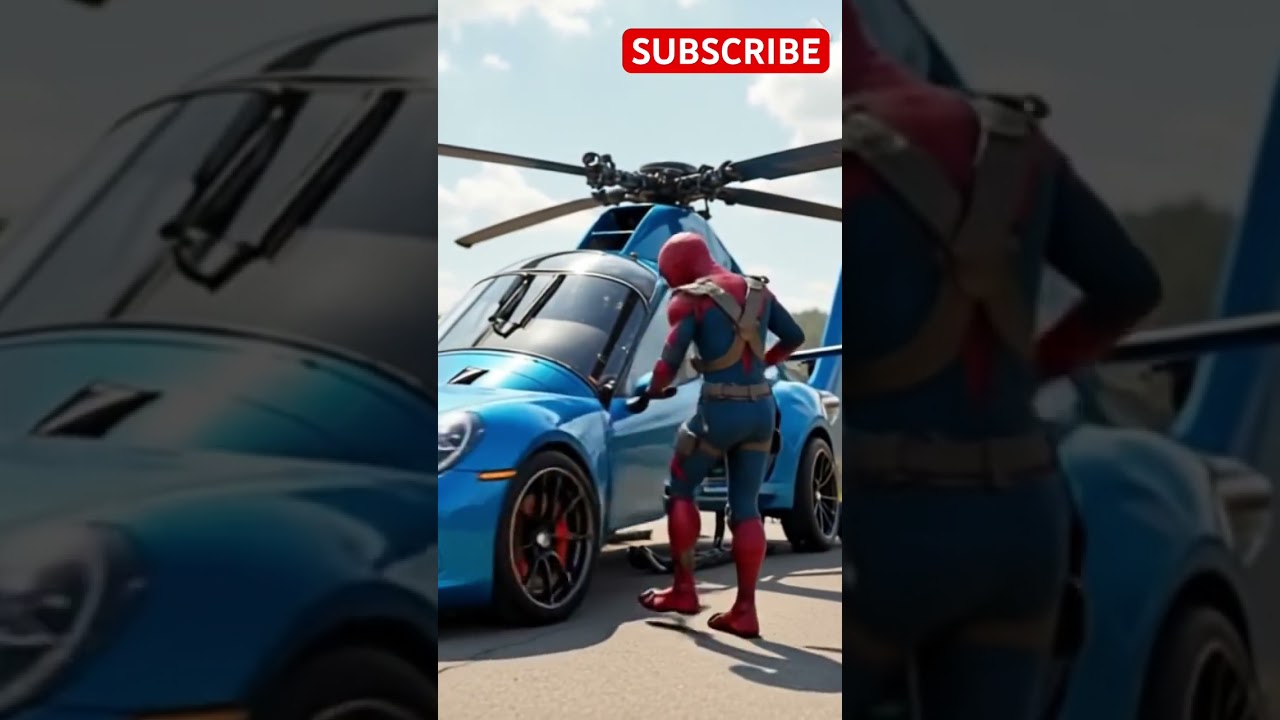 🚁 SPIDER-MAN FLYS AWAY IN A HELICOPTER! 