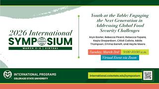 Youth at the Table: Engaging the Next Generation in Addressing Global Food Security Challenges
