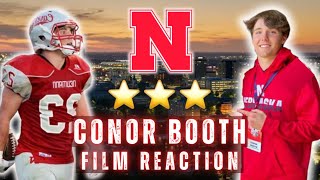 Nebraska's WORKHORSE Running Back Commit | Conor Booth FILM REACTION | Husker Football Recruiting