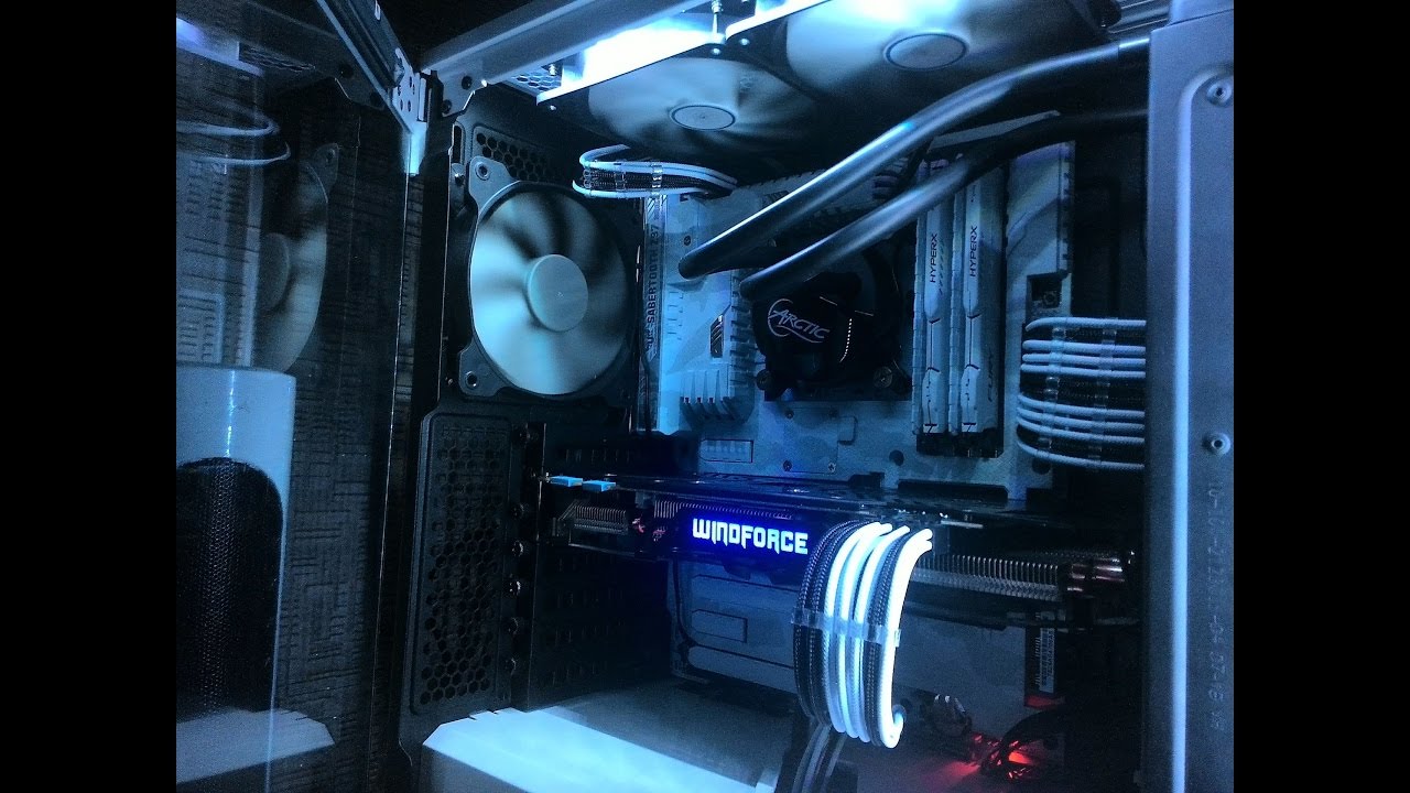 Бело-черная сборка в корпусе Corsair 400C. "White Space"