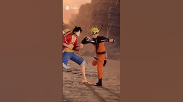 Luffy vs Naruto Made With Sora 2 #aivideo #ai #naruto #luffy #sora2 #onepiece #anime