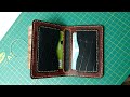 [FREE PATTERN] How to make BIFOLD CARDHOLDER : Step by Step. #leathercraft #leather #diy