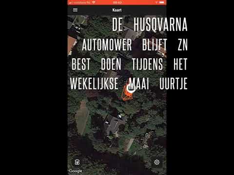 Husqvarna Automower interface app winter maai aanpassingen doorvoeren