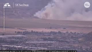 Video shows how quickly a brush fire spread in Riverside County