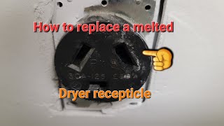 Replacing a melted dryer plug and cord #handyman #appliances #diy