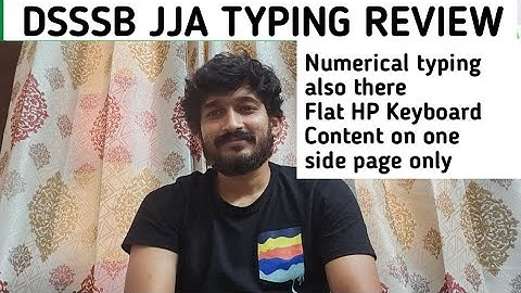 DSSSB JJA Typing Review 7th september Ist shift review|#dsssb