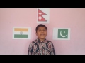 National Anthem of India, Pakistan and Nepal cover by 11 years old Nepalese boy Sandarv Aryal
