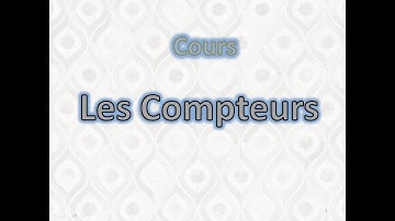 Cours :  Les Compteurs Asynchrone et synchrone