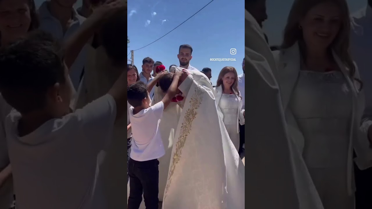 Católicos no Líbano festejam a ordenação de um novo padre!