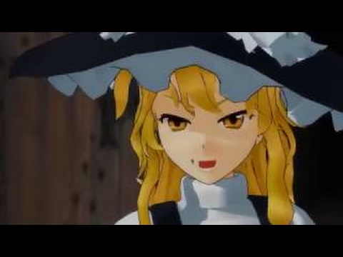 【３Ｄ弾幕バトル】　少女密室日記　【東方MMD】