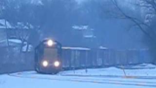 Screaming Emds In Notch 8 On Csx Q434 Ridgefield Park, Nj