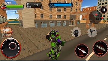 Transforming Robot Crocodile, robot game fun, nguoi may chien dau,