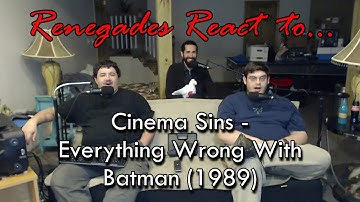 Renegades React to... Cinema Sins Everything Wrong With Batman (1989)