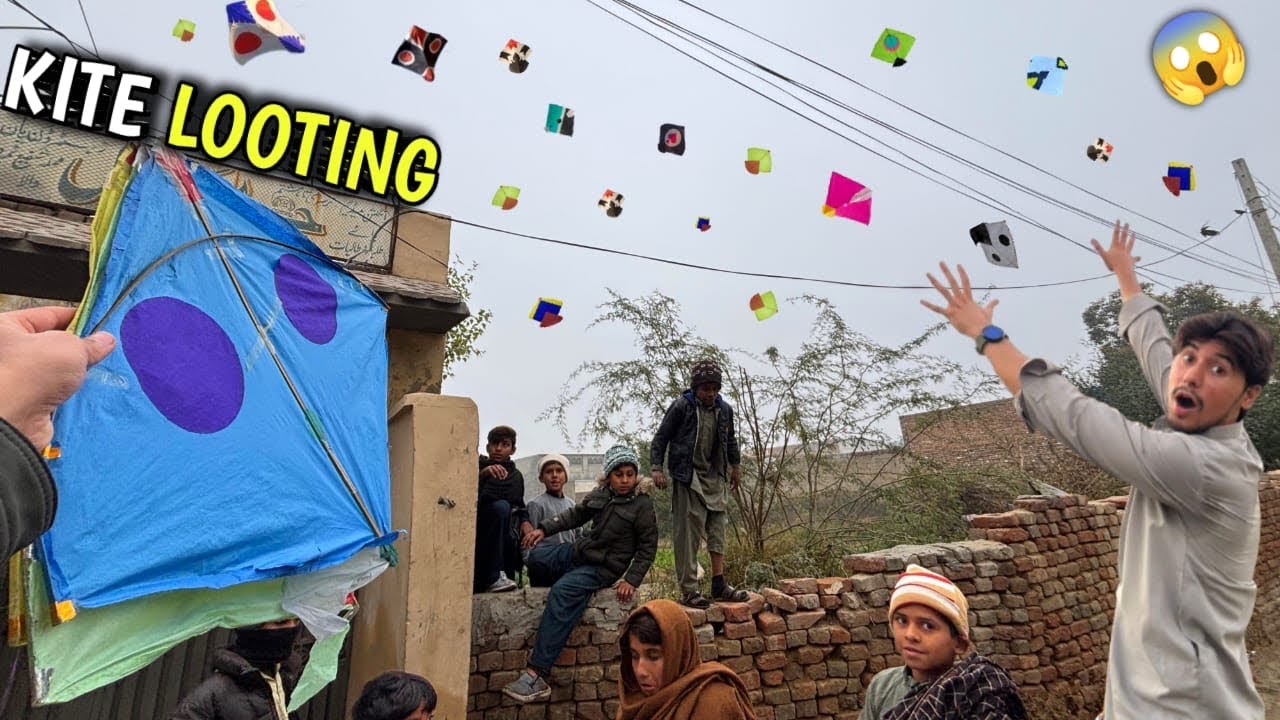 😱*Kite looting* || Ajj to end ho giya bhuth sari kites loot li😍 || Basant mahol🥵 || Live kite caught