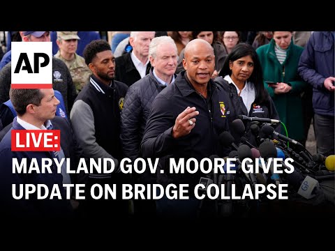 LIVE: Maryland Gov. Wes Moore gives update on Baltimore bridge collapse