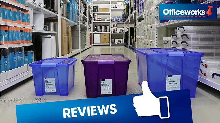 J.Burrows Storage Containers Blue and Purple Overview