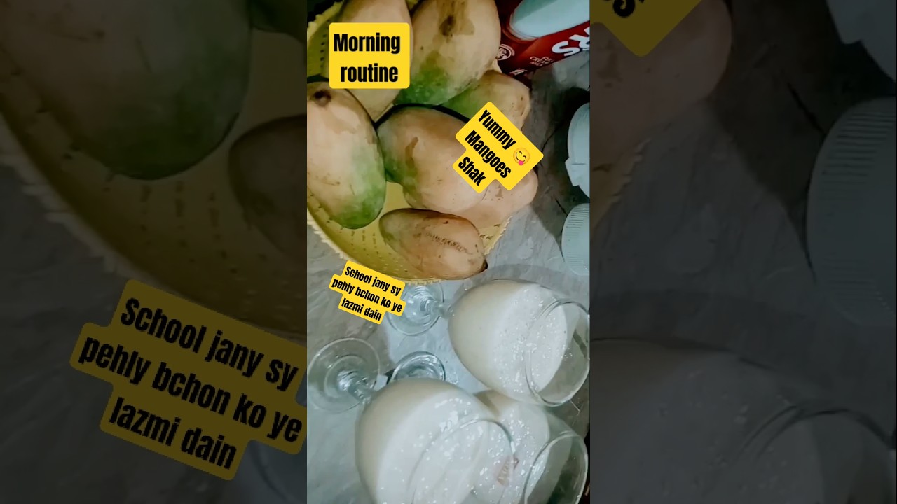 Bchon keliye mango shake taste food