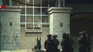 PPB declares 'riot' at demonstration outside Penumbra Kelly Building