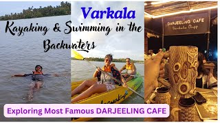 Kayaking Swimming at Golden Island in Varkala Anjengo Backwaters Darjeeling Cafe Varkala 2024