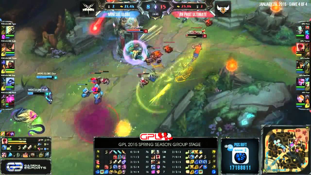 [Highlights] An Phat Ultimate vs Mineski Globe Game 2 GPL Spring 2015 APU vs MSGP