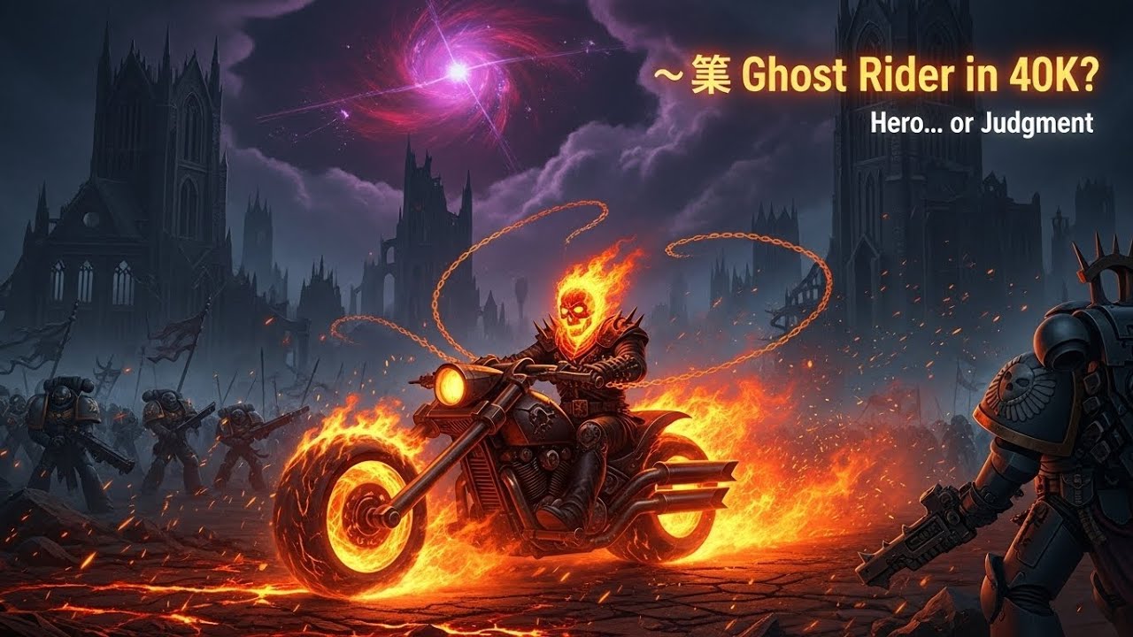 What If Ghost Rider Entered Warhammer 40K