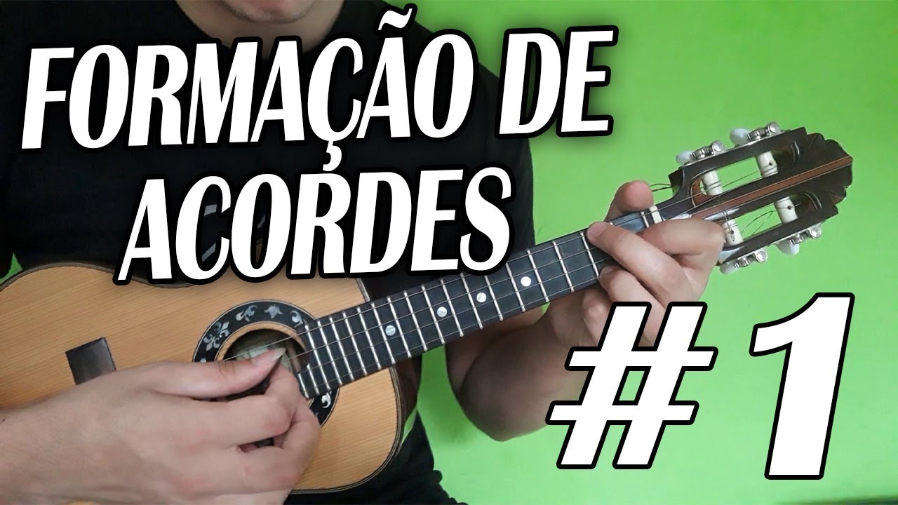 Formação de Acordes -APRENDA todos acordes maiores no cavaquinho- Como tocar cavaquinho #1