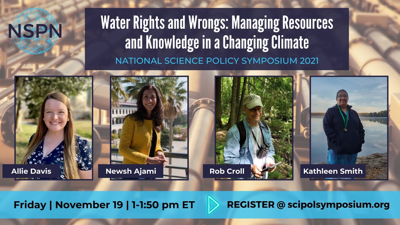 NSPS Panel: Water Resources in a Changing Climate | National Science Policy Network - NSPN